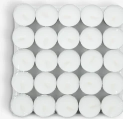 Theelichten REGNER 50 stuks wit