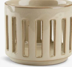 Theelichthouder ANDERAS Ø8xH7cm zand