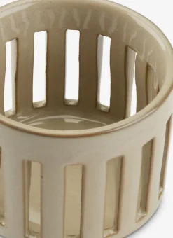 Theelichthouder ANDERAS Ø8xH7cm zand