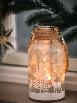 Theelichthouder KRYBBE Ø10xH20 cm glas