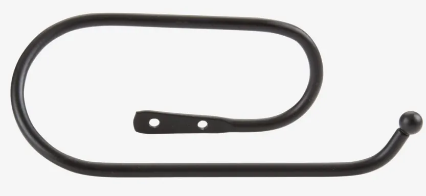 Toiletrolhouder ILSBO metaal zwart