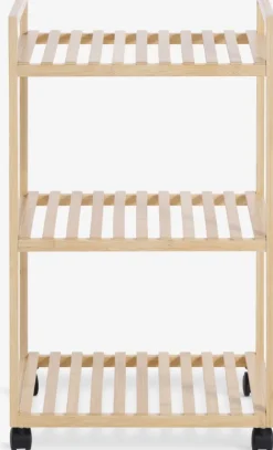 Trolley EGTVED 3 schappen bamboe