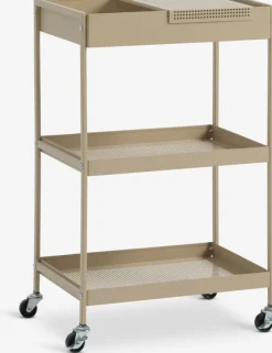 Trolley ELLERUP 3 schappen latte kleur