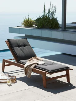 Tuinkussen ligbed HOPBALLE donkergrijs