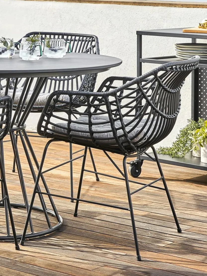 Tuinstoel ILDERHUSE zwart