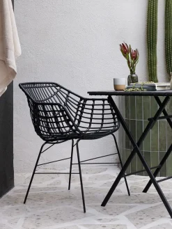 Tuinstoel ILDERHUSE zwart