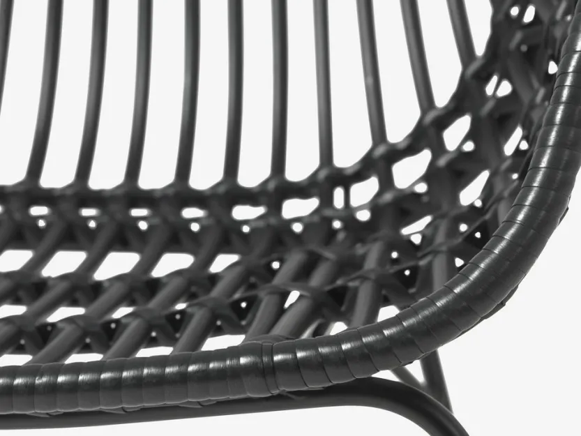 Tuinstoel ILDERHUSE zwart