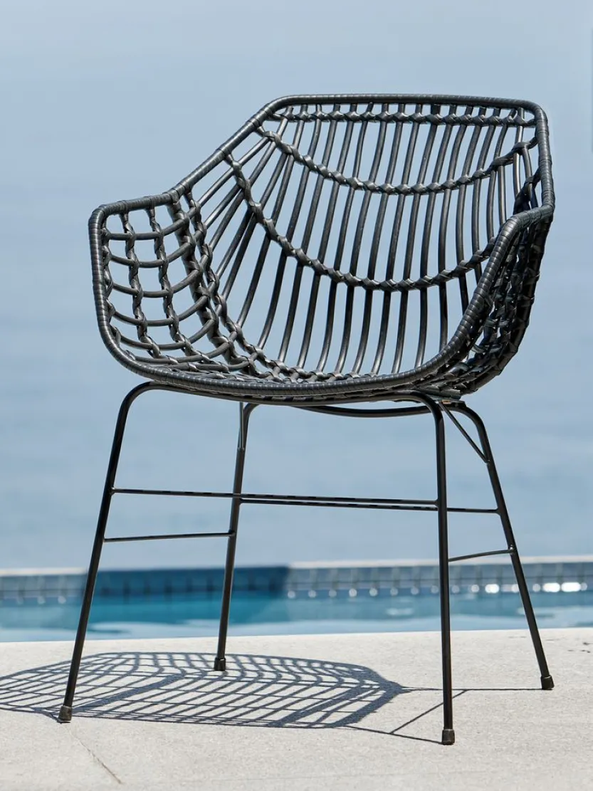 Tuinstoel ILDERHUSE zwart