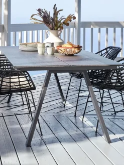 Tuintafel FAUSING B100xL220 zwart