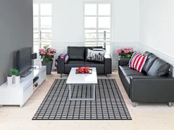 TV-meubel AAKIRKEBY 2 lades 1 schap wit hoogglans