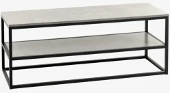 TV-meubel DOKKEDAL 1 schap beton kleur/zwart