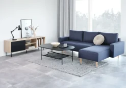 TV-meubel FARSUND eiken/zwart