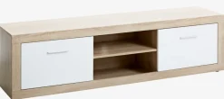 TV-meubel FAVRBO eiken/wit