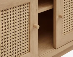 TV-meubel HALMSTAD 2 schuifdeuren eiken kleur