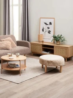 TV-meubel HALMSTAD 2 schuifdeuren eiken kleur