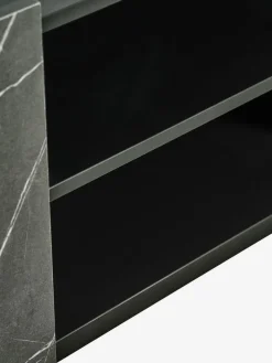 TV-meubel KRONDAL 2 deuren zwart marmer