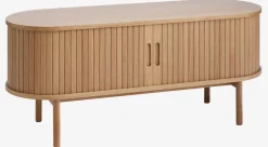 TV-meubel LYNGVIG 2 tambour deuren naturel eiken
