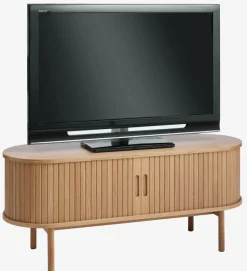 TV-meubel LYNGVIG 2 tambour deuren naturel eiken