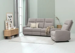 TV-meubel LYNGVIG 2 tambour deuren naturel eiken