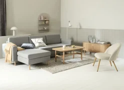 TV-meubel LYNGVIG 2 tambour deuren naturel eiken