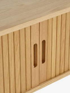 TV-meubel LYNGVIG 160cm 2 tambour deuren naturel eiken