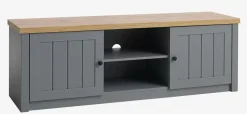 TV-meubel MARKSKEL 2 deuren grijs/eiken kleur