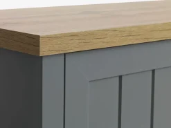 TV-meubel MARKSKEL 2 deuren grijs/eiken kleur