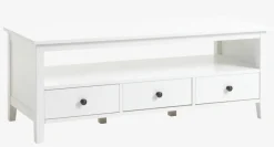 TV-meubel NORDBY 3 lades wit