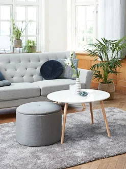 TV-meubel NORDBY 3 lades wit