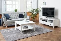 TV-meubel NORDBY 3 lades wit