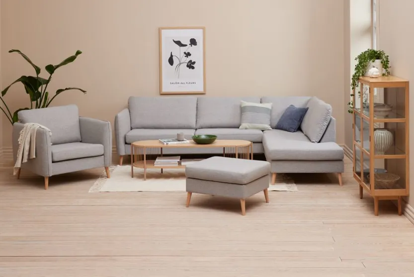 TV-meubel SNESLEV 1 schap eiken kleur