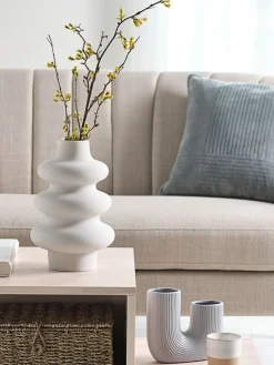 Vaas ALVIS Ø20xH30cm wit