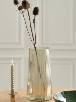 Vaas ROY Ø16xH30cm kaki