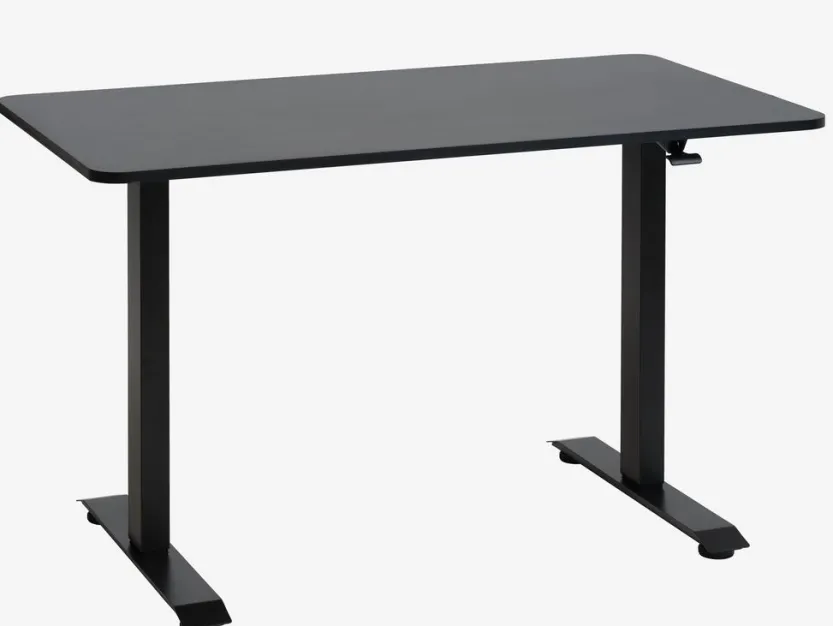 Verstelbaar bureau ASSENTOFT 70x130 zwart