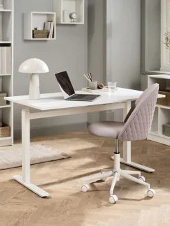 Verstelbaar bureau LUNDTOFT 70x130 wit