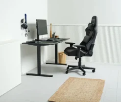 Verstelbaar bureau SVANEKE 70x140 zwart