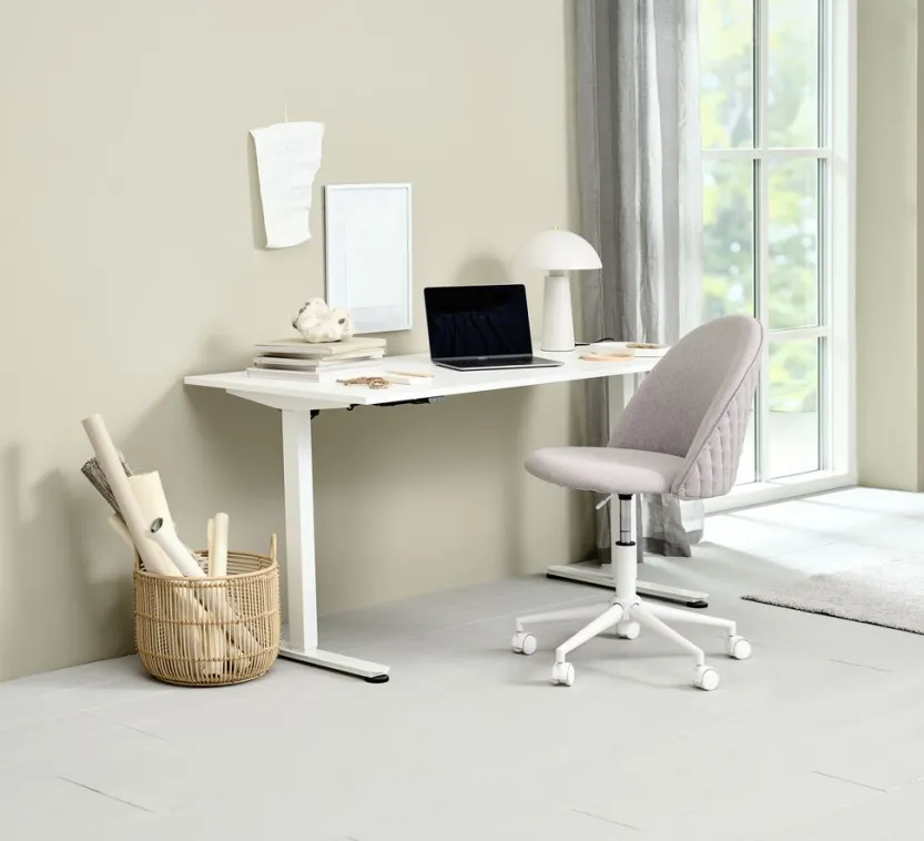 Verstelbaar bureau SVANEKE 60x120 wit