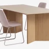 VESTERBORG L200 tafel eiken + 4 SEJLSTRUP stoelen lichtroze