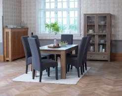 Vitrinekast JUNGEN 2 deuren 1 lade wild eiken kleur