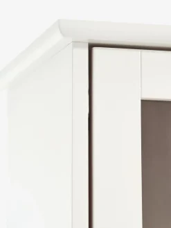 Vitrinekast KIRKEBY 2 deuren wit/eiken