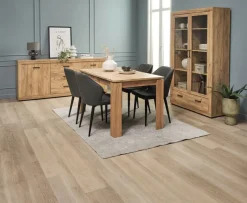 Vitrinekast LINTRUP 2 deuren eiken kleur