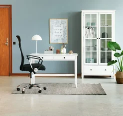 Vitrinekast NORDBY 2 deuren 1 lade wit