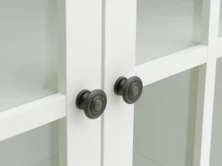 Vitrinekast NORDBY 2 deuren 1 lade wit