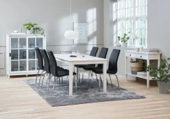 Vitrinekast NORDBY 2 deuren wit