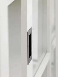 Vitrinekast NORDBY 2 deuren wit