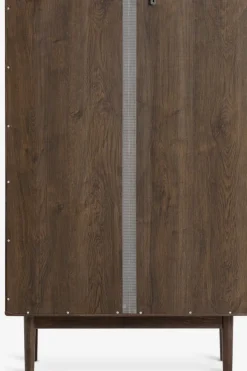 Vitrinekast VESTERBY 2 deuren donker eiken