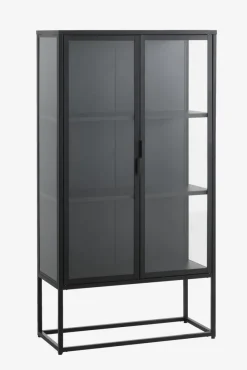 Vitrinekast VIRUM 2 deuren zwart