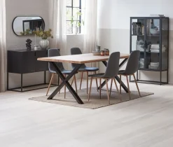 Vitrinekast VIRUM 2 deuren zwart