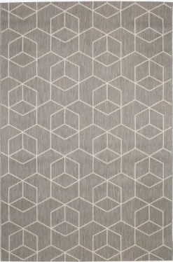 Vloerkleed BALSATRE 160x230 grijs/wit