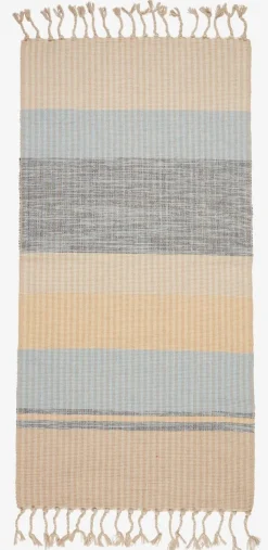 Vloerkleed BJERK 70x140 beige/blauw
